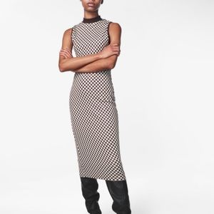 ZARA Jacquard Midi Dress